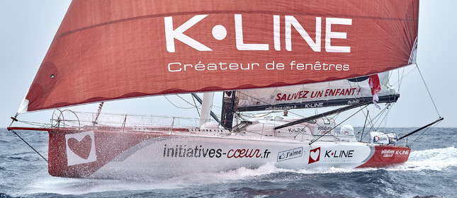 16_40435  ©Th.Martinez Sea&Co.  ILE DE GROIX - - FRANCE. 3 Août 2016. .Tanguy De Lamotte (FRA), a bord de l'IMOCA Initiatives-Coeur au large de l'Ile de Groix (FRA) en préparation du Vendée Globe 2016-17.