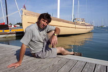 Launch of Thierry Dubois (FRA) new schooner LA LOUISE