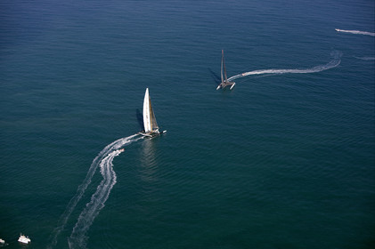 33rd  AMERICA'S CUP Valencia Spain, February 2010 - Defender:  ALINGHI (ALINGHI 5) vs Challenger : BMW Oracle Racing (USA 17)