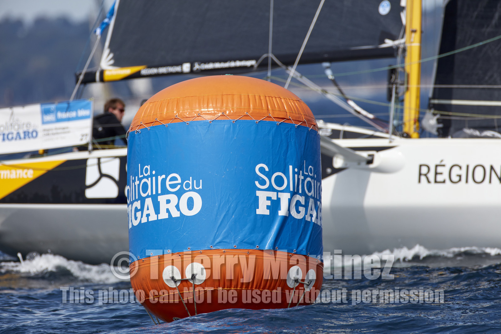 22_33139   © Thierry Martinez.PORT LA FORET, FRANCE. 28 Aout  2022.53éme édition de la Solitaire du Figaro.Départ de la 2éme étape , Port La Forêt   Royan (635NM).
