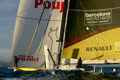 Bernard Stamm (SUI) & Jean Le Cam (FRA) winners of BWR 2014-15 on CHEMINEES POUJOULAT
