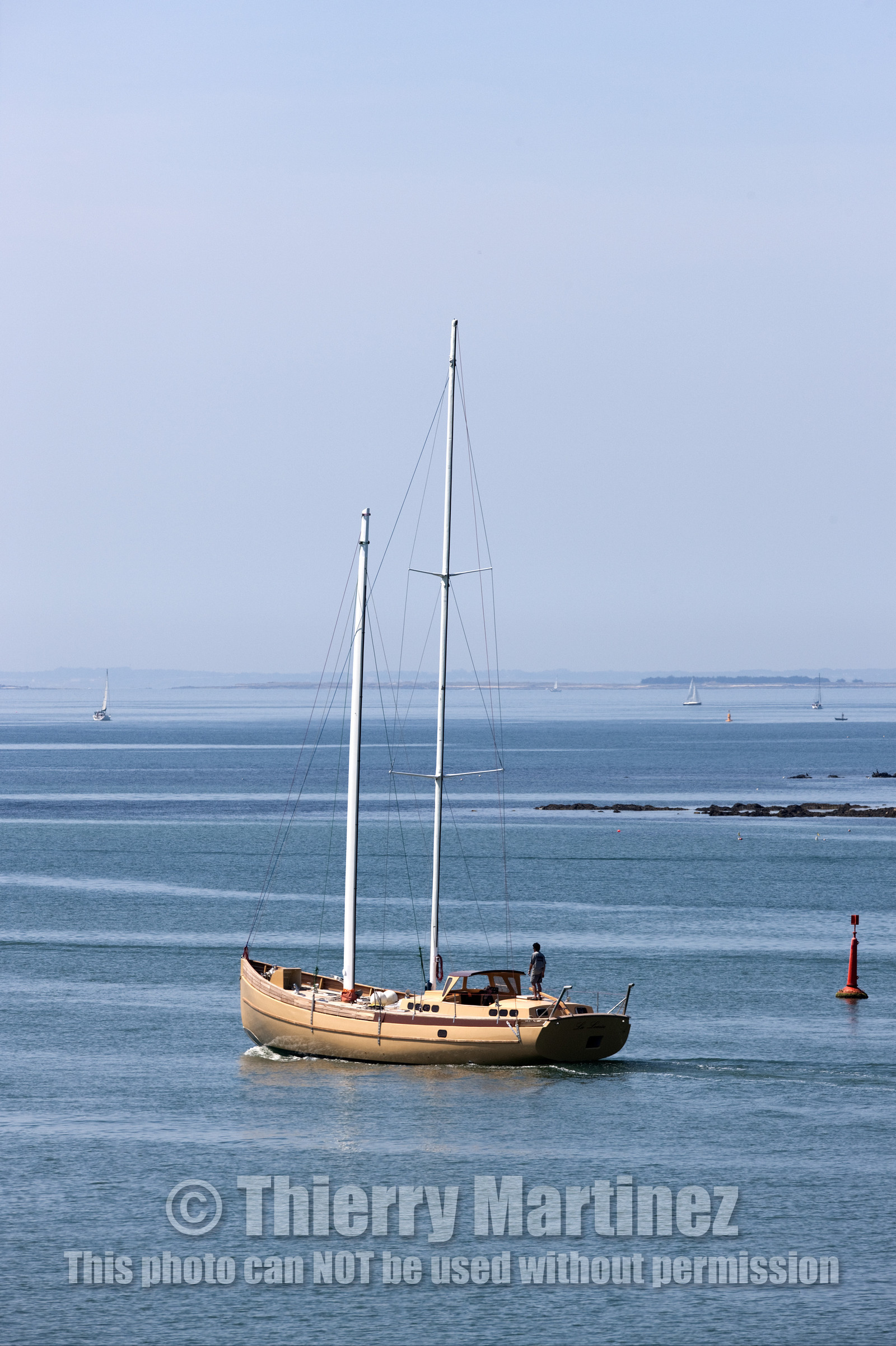 Launch of Thierry Dubois (FRA) new schooner LA LOUISE
