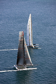 33rd  AMERICA'S CUP Valencia Spain, February 2010 - Defender:  ALINGHI (ALINGHI 5) vs Challenger : BMW Oracle Racing (USA 17)