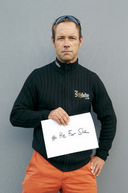 14_73053  ©Thierry Martinez   Sea&Co. pour Horixon Mixité.   Campage   He For She .Thomas Coville (FRA) navigateur.