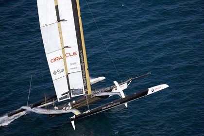 33rd  AMERICA'S CUP Valencia Spain, February 2010 - Defender:  ALINGHI (ALINGHI 5) vs Challenger : BMW Oracle Racing (USA 17)
