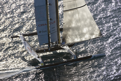 33rd  AMERICA'S CUP Valencia Spain, February 2010 - Defender:  ALINGHI (ALINGHI 5) vs Challenger : BMW Oracle Racing (USA 17)