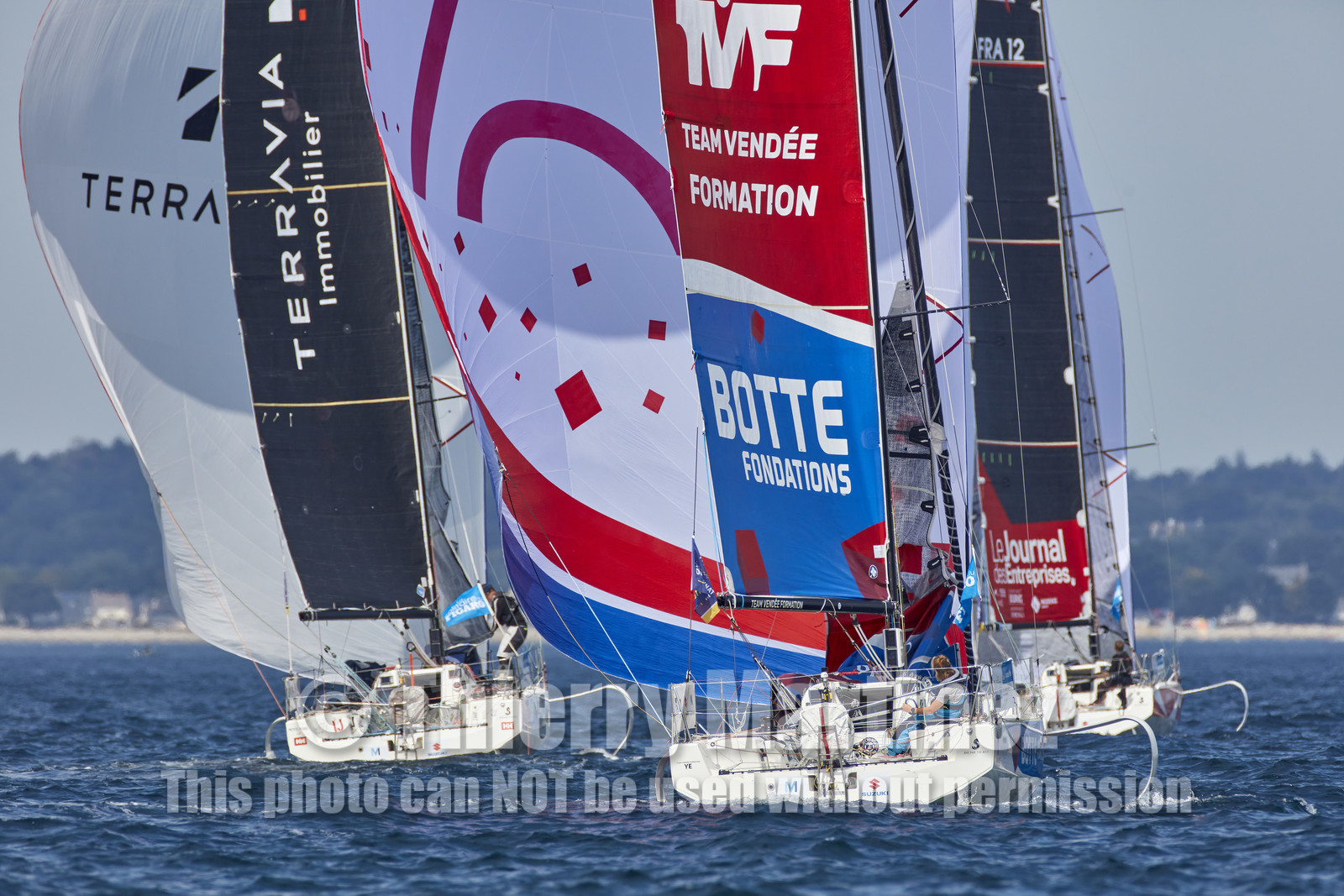 22_33252   © Thierry Martinez.PORT LA FORET, FRANCE. 28 Aout  2022.53éme édition de la Solitaire du Figaro.Départ de la 2éme étape , Port La Forêt   Royan (635NM).