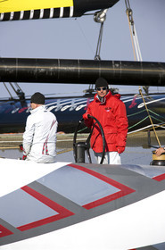 33rd  AMERICA'S CUP Valencia Spain, February 2010 - Defender:  ALINGHI (ALINGHI 5) vs Challenger : BMW Oracle Racing (USA 17)