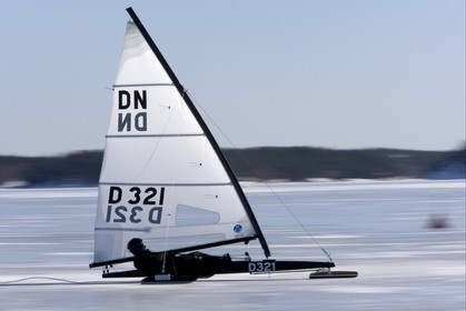 Ice Boats in Stockholm Archipelago - March 2005.