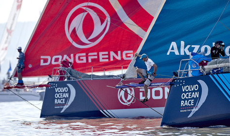 team AkzoNobel  in Volvo Ocean Race 2017-18.