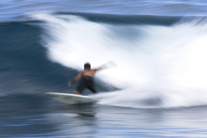 Surf in waves at Hookip'a Beach - North Shore Maui - Hawaii.