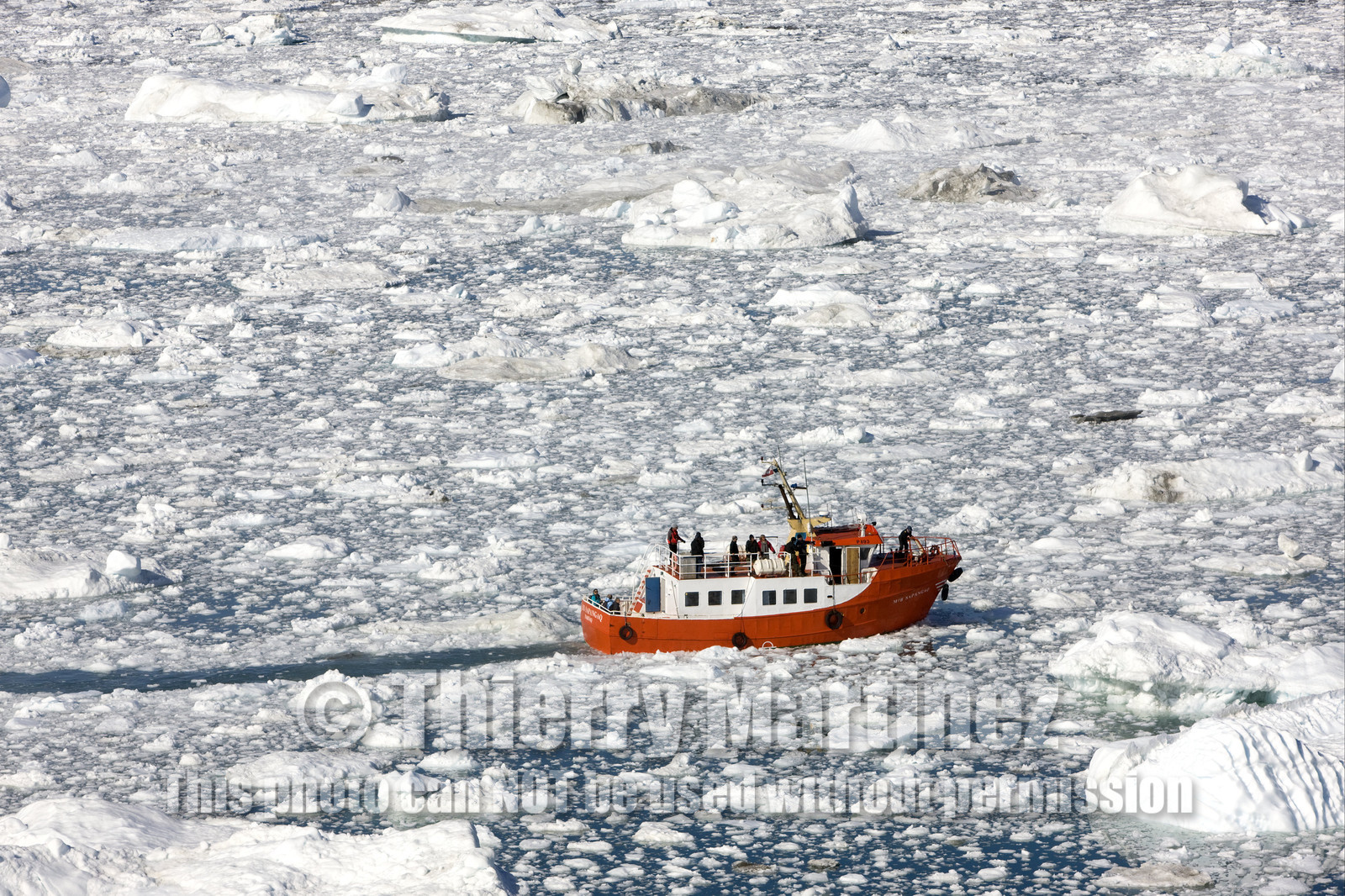 Schooner LA LOUISE sailing on west coast of Greenland.