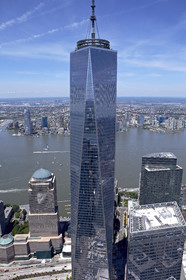 Aerial view of New York City (USA).