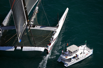 33rd  AMERICA'S CUP Valencia Spain, February 2010 - Defender:  ALINGHI (ALINGHI 5) vs Challenger : BMW Oracle Racing (USA 17)
