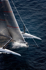 33rd  AMERICA'S CUP Valencia Spain, February 2010 - Defender:  ALINGHI (ALINGHI 5) vs Challenger : BMW Oracle Racing (USA 17)