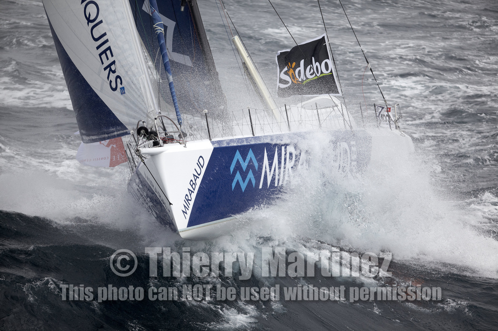 MIRABAUD  Monohull IMOCA 60, skipper Dominique Wavre (SUi)