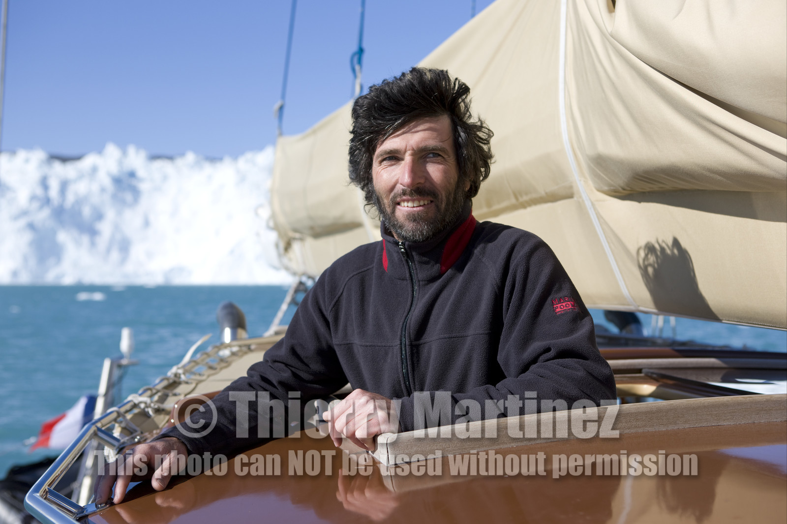 Schooner LA LOUISE sailing on west coast of Greenland.