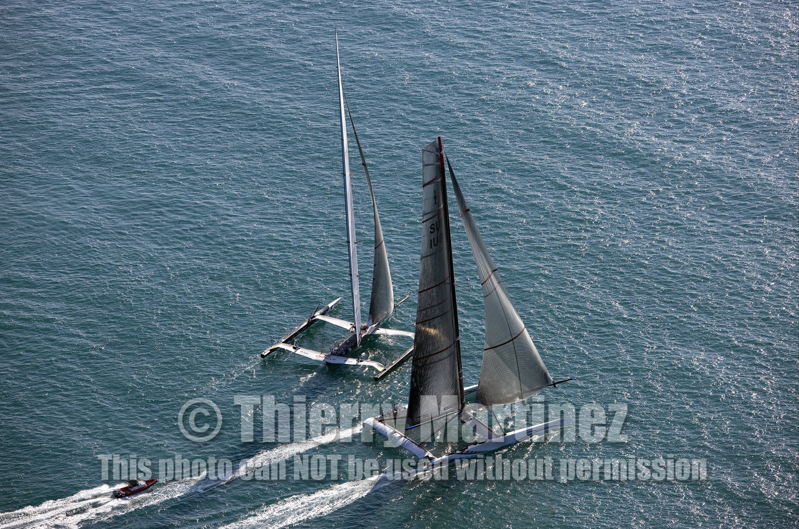 33rd  AMERICA'S CUP Valencia Spain, February 2010 - Defender:  ALINGHI (ALINGHI 5) vs Challenger : BMW Oracle Racing (USA 17)