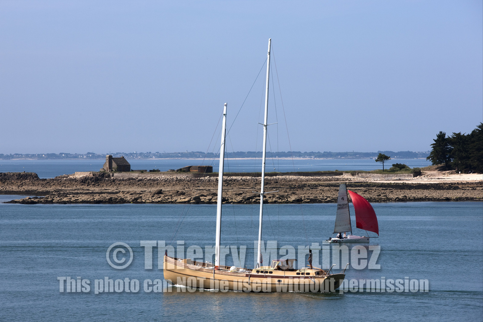 Launch of Thierry Dubois (FRA) new schooner LA LOUISE