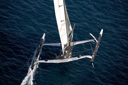 33rd  AMERICA'S CUP Valencia Spain, February 2010 - Defender:  ALINGHI (ALINGHI 5) vs Challenger : BMW Oracle Racing (USA 17)