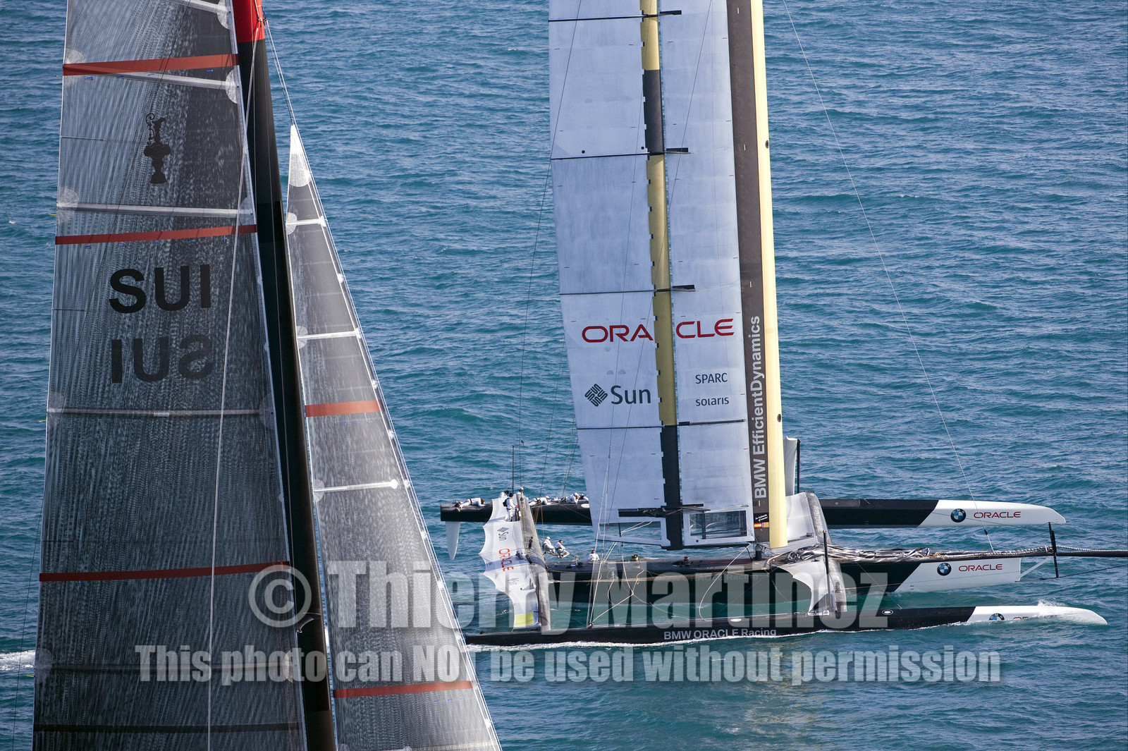 33rd  AMERICA'S CUP Valencia Spain, February 2010 - Defender:  ALINGHI (ALINGHI 5) vs Challenger : BMW Oracle Racing (USA 17)