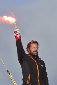 Single-handed sailing round the world record .