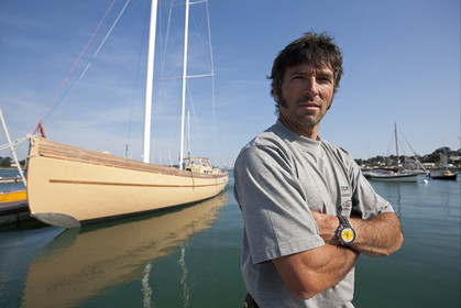 Launch of Thierry Dubois (FRA) new schooner LA LOUISE