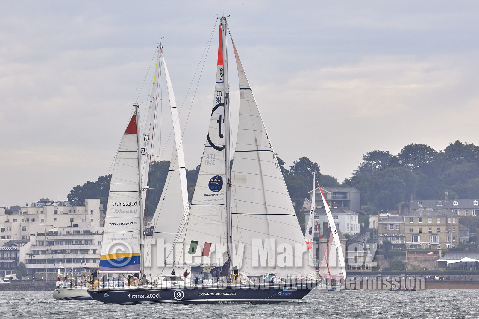 23_19554   © Thierry Martinez.SOUTHAMPTON,  - UK 10 septembre 2023.OCEAN GLOBE RACE 2023.Start Leg 1 : Southampton ( UK)   Cape Town ( South Africa)