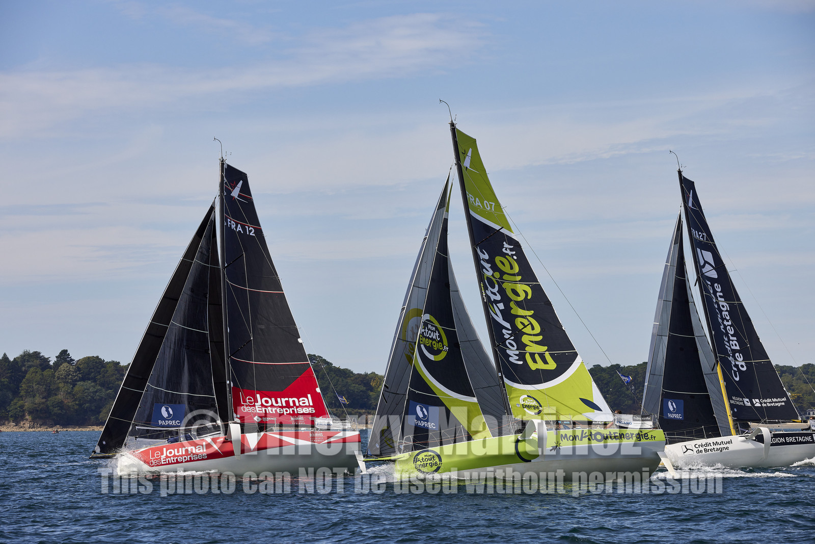 22_32792   © Thierry Martinez.PORT LA FORET, FRANCE. 28 Aout  2022.53éme édition de la Solitaire du Figaro.Départ de la 2éme étape , Port La Forêt   Royan (635NM).