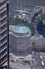 Aerial view of New York City (USA).