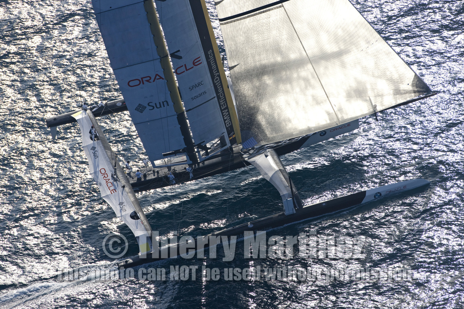 33rd  AMERICA'S CUP Valencia Spain, February 2010 - Defender:  ALINGHI (ALINGHI 5) vs Challenger : BMW Oracle Racing (USA 17)