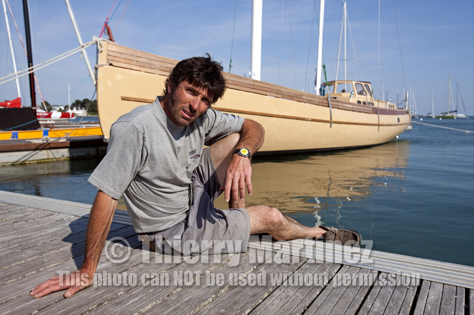 Launch of Thierry Dubois (FRA) new schooner LA LOUISE