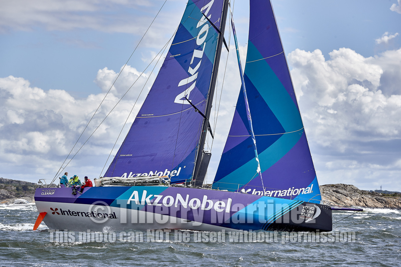 team AkzoNobel  in Volvo Ocean Race 2017-18.