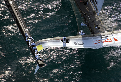 33rd  AMERICA'S CUP Valencia Spain, February 2010 - Defender:  ALINGHI (ALINGHI 5) vs Challenger : BMW Oracle Racing (USA 17)