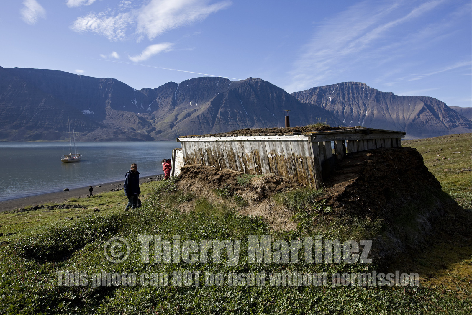 Schooner LA LOUISE sailing on west coast of Greenland.