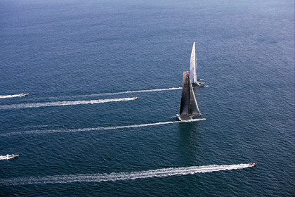 33rd  AMERICA'S CUP Valencia Spain, February 2010 - Defender:  ALINGHI (ALINGHI 5) vs Challenger : BMW Oracle Racing (USA 17)