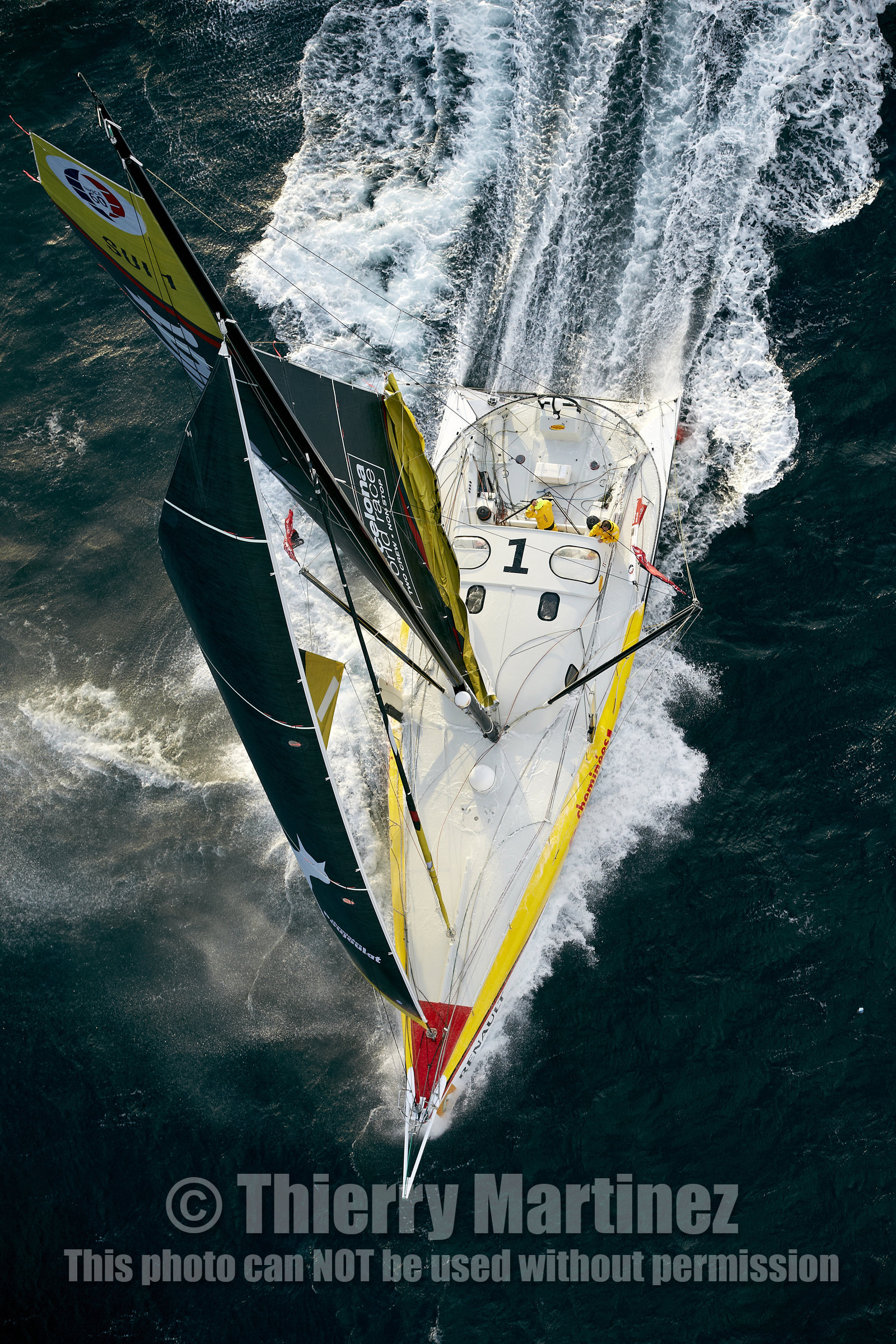 2014 BARCELONA WORLD RACE. Bernard Stamm (SUI) & Jean Le Cam (FRA) on CHEMINEES POUJOULAT