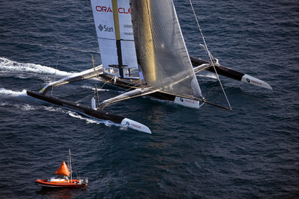 33rd  AMERICA'S CUP Valencia Spain, February 2010 - Defender:  ALINGHI (ALINGHI 5) vs Challenger : BMW Oracle Racing (USA 17)