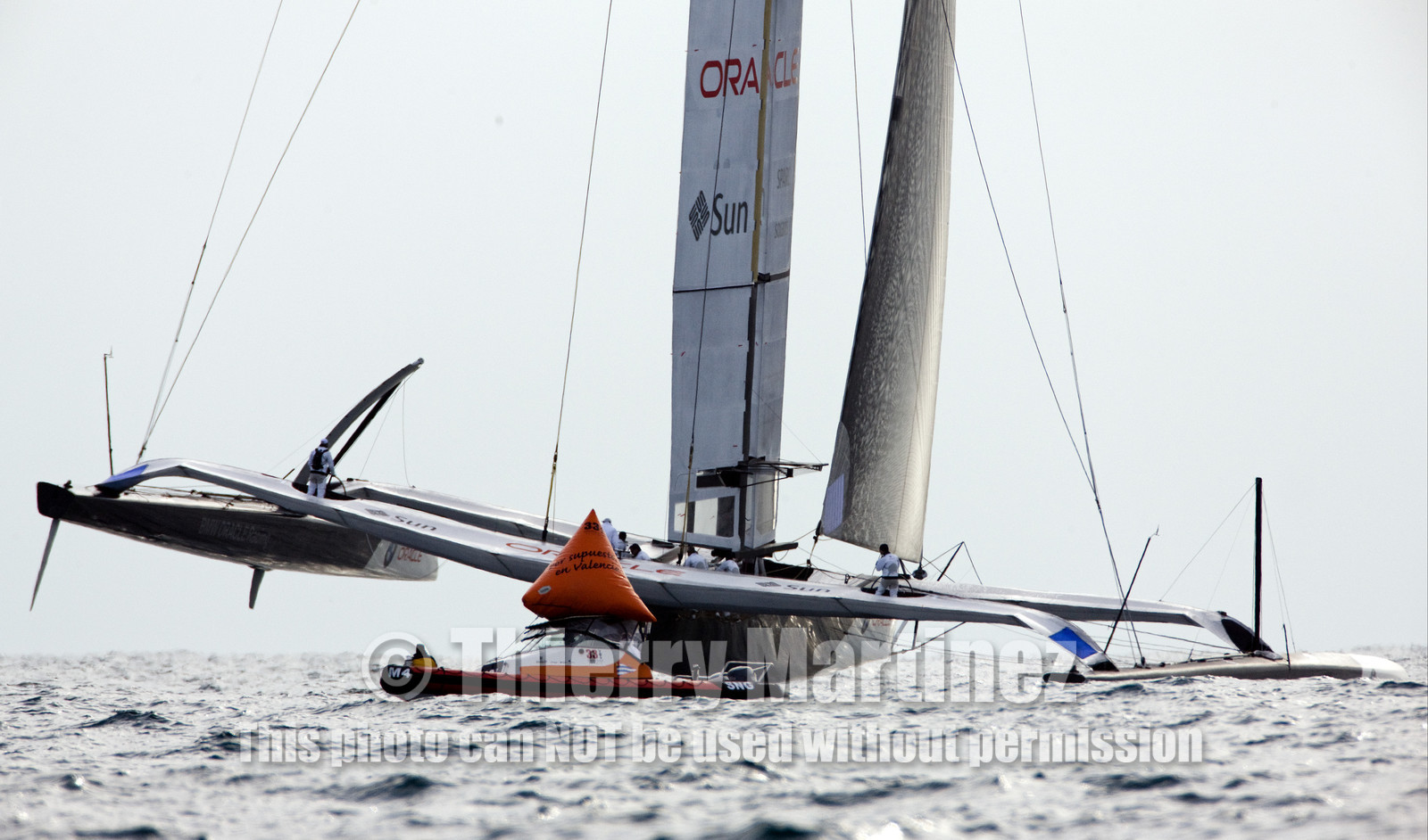 33rd  AMERICA'S CUP Valencia Spain, February 2010 - Defender:  ALINGHI (ALINGHI 5) vs Challenger : BMW Oracle Racing (USA 17)