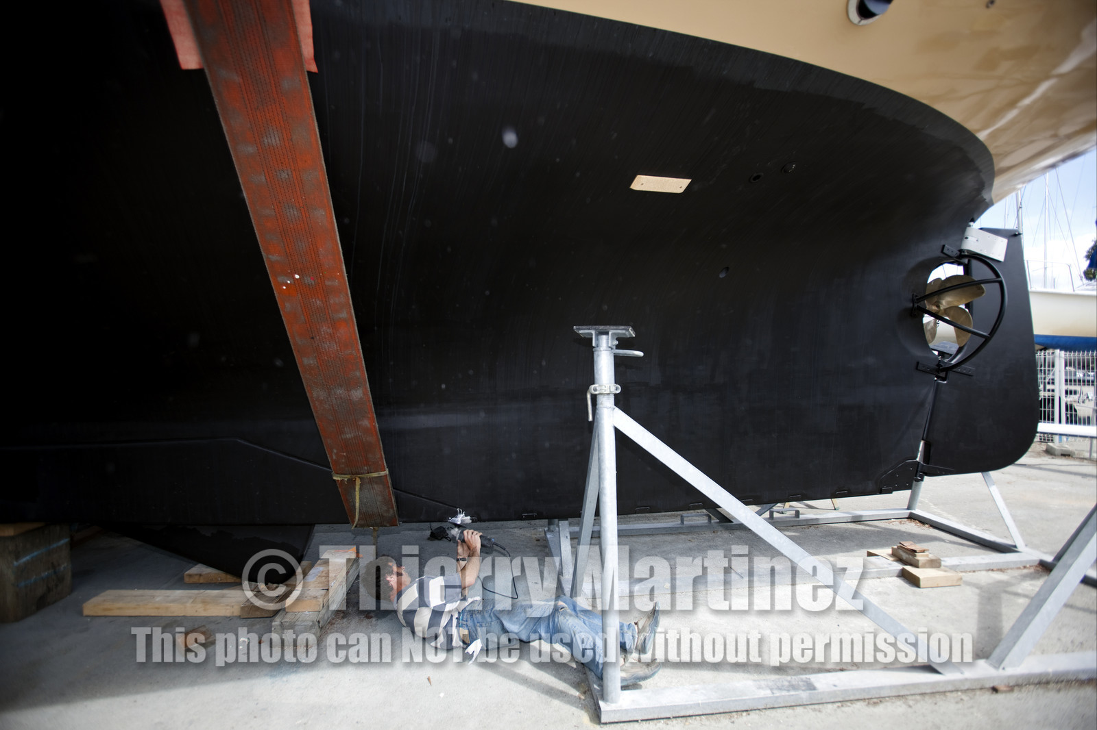 Launch of Thierry Dubois (FRA) new schooner LA LOUISE