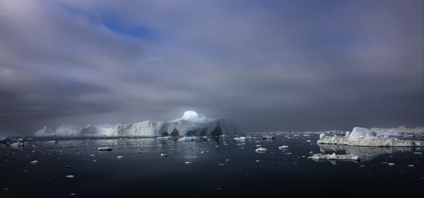 Schooner LA LOUISE sailing on west coast of Greenland.