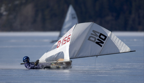 Ice Boats in Stockholm Archipelago - March 2005.