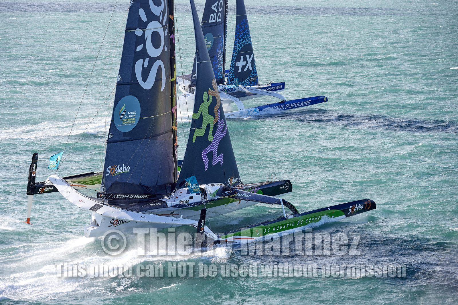 22_38855   © Thierry Martinez.DINARD, FRANCE. 9 Novembre  2022Départ de la 12éme ROUTE DU RHUM, transatlantique course à la voile en solitaire de St Malo(FRA)  à Pointe à Pitre (FRA-Guadeloupe) 3.543 milles nautiques.