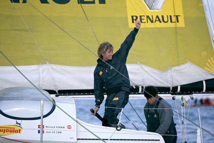 Bernard Stamm (SUI) & Jean Le Cam (FRA) winners of BWR 2014-15 on CHEMINEES POUJOULAT