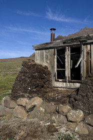 Schooner LA LOUISE sailing on west coast of Greenland.