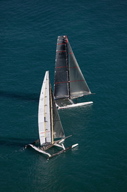 33rd  AMERICA'S CUP Valencia Spain, February 2010 - Defender:  ALINGHI (ALINGHI 5) vs Challenger : BMW Oracle Racing (USA 17)
