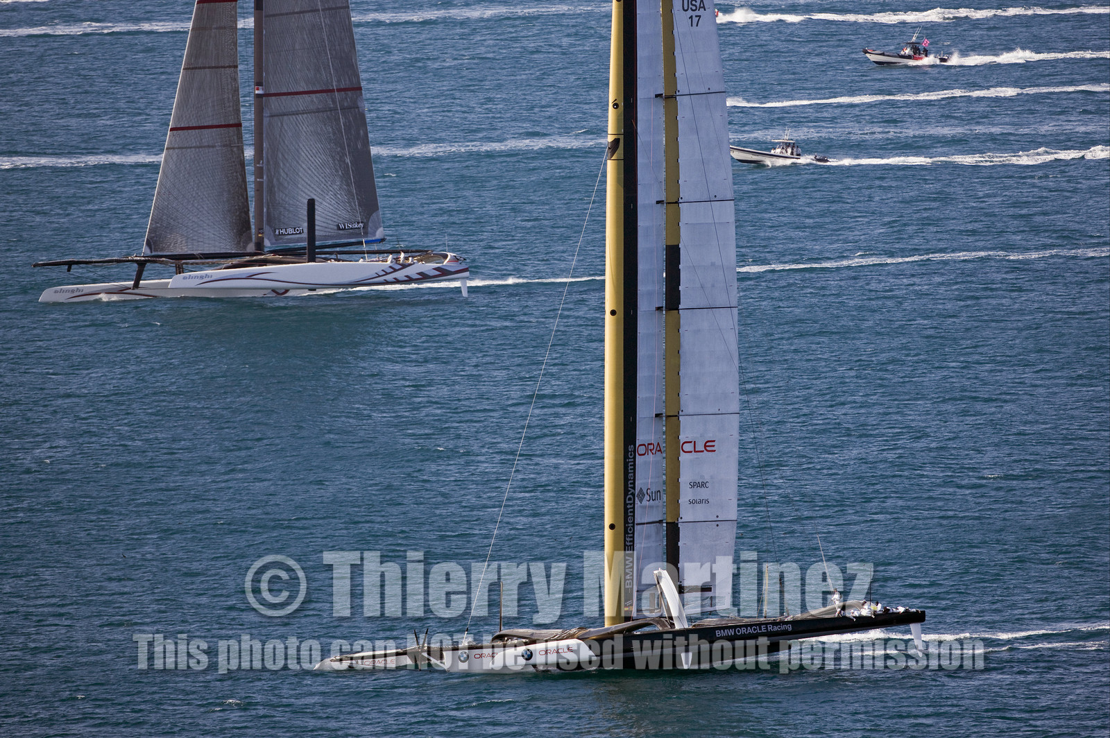 33rd  AMERICA'S CUP Valencia Spain, February 2010 - Defender:  ALINGHI (ALINGHI 5) vs Challenger : BMW Oracle Racing (USA 17)