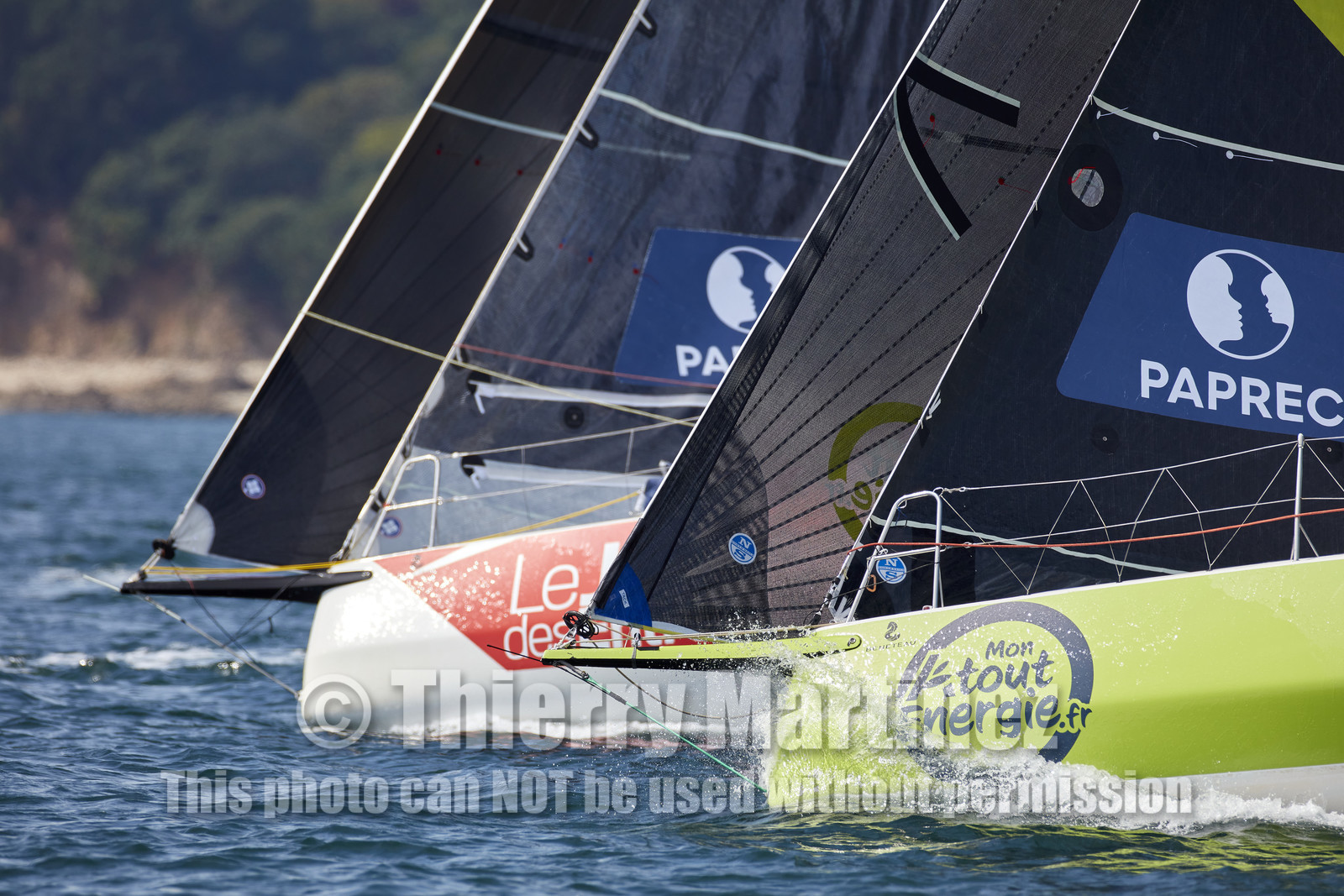 22_32929   © Thierry Martinez.PORT LA FORET, FRANCE. 28 Aout  2022.53éme édition de la Solitaire du Figaro.Départ de la 2éme étape , Port La Forêt   Royan (635NM).