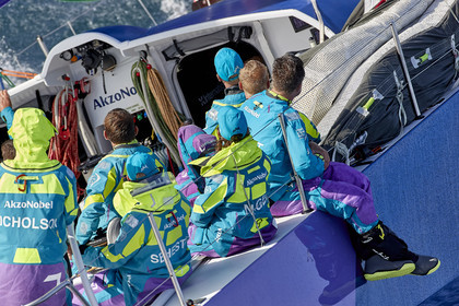 team AkzoNobel  in Volvo Ocean Race 2017-18.