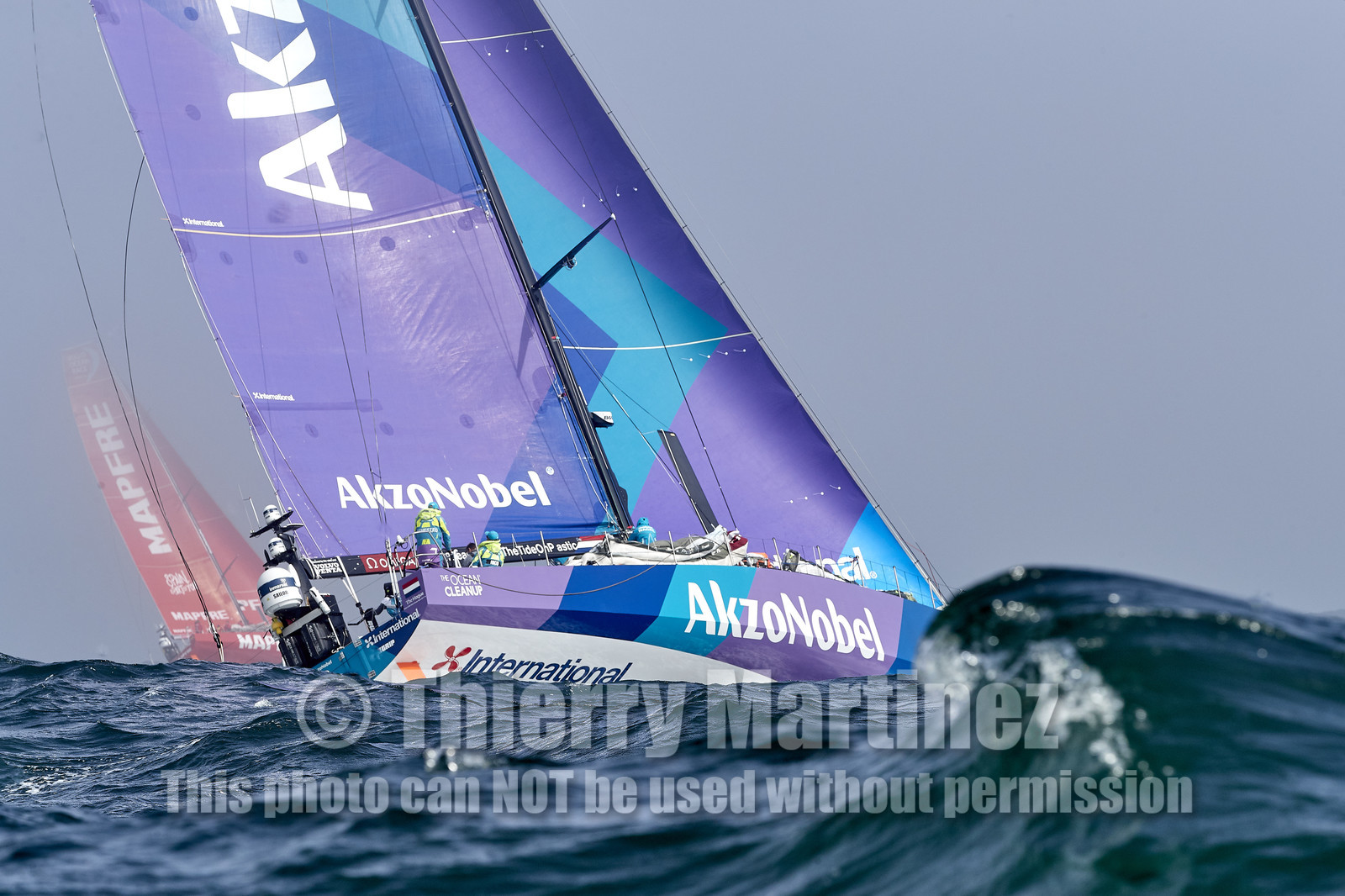 team AkzoNobel  in Volvo Ocean Race 2017-18.